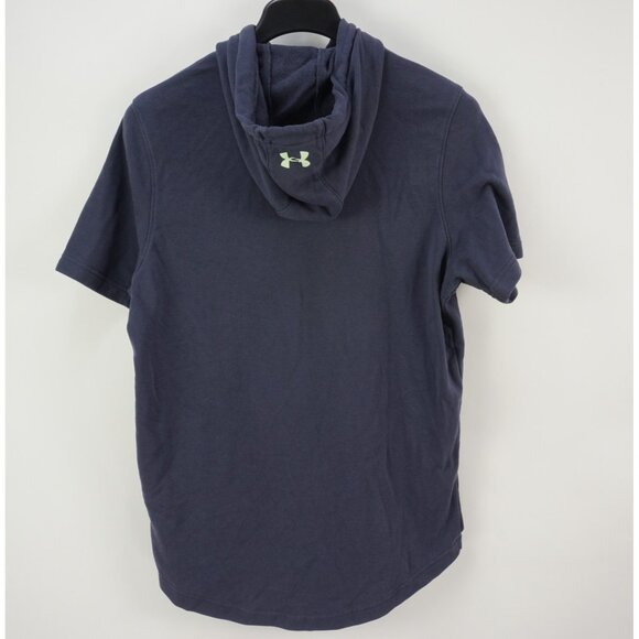 Under Armour Rock Project Big Bull Logo Mens Large Short Sleeve Terry Gym Hoodie - Picture 2 of 9